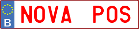 Trailer License Plate